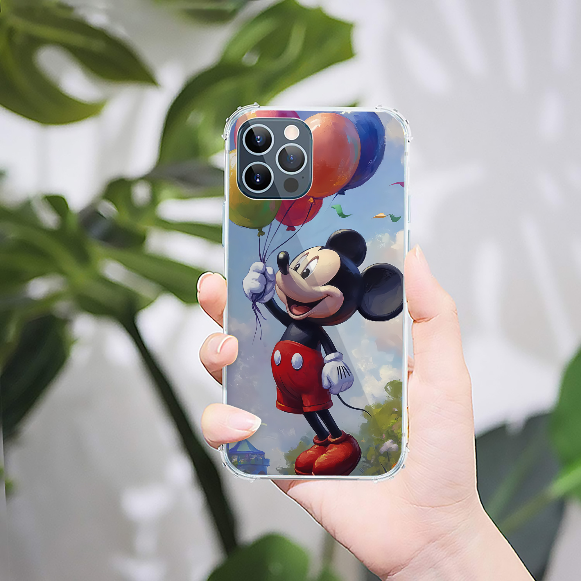 ミッキーマウス Mickey Mouse 【iPhone 12シリーズ対応】透明スマホケース（クリアソフトケース）